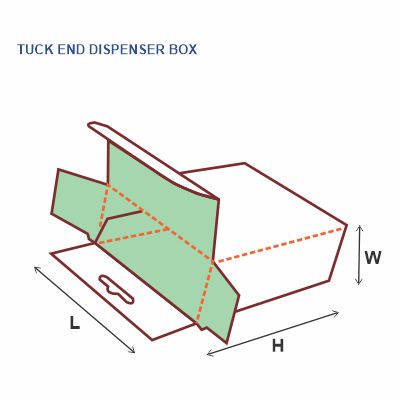 Tuck End Dispenser Box Style